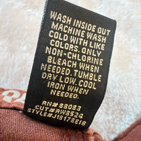 Rewash Size 5 / 27 Rust Colored Skinny Pants.  Unfinished bottom hem. - Picture 11 of 11